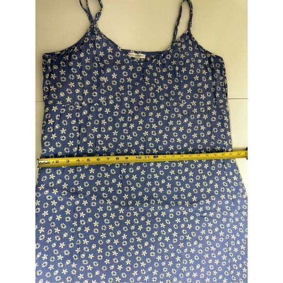 Free Assembly Bohemian Romantic Sky Blue Spaghetti Straps Midi Dress Size XXL - Picture 11 of 16